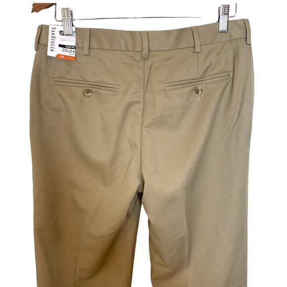 Van Heusen Skim Fit Stretch Flat Front Traveler Pants - Picture 5 of 10